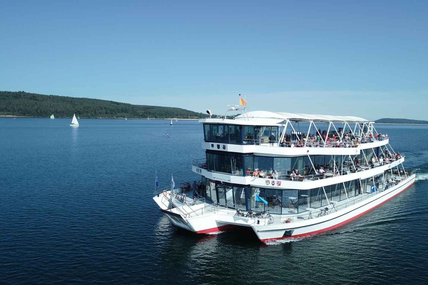 Brombachsee: Ship Tour on the Trimaran "MS Brombachsee"