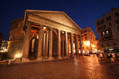 rome combination colosseum and evening walking tour
