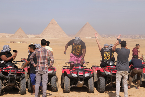 Le Caire: visite des pyramides de Gizeh avec safari en quad et balade à dos de chameau