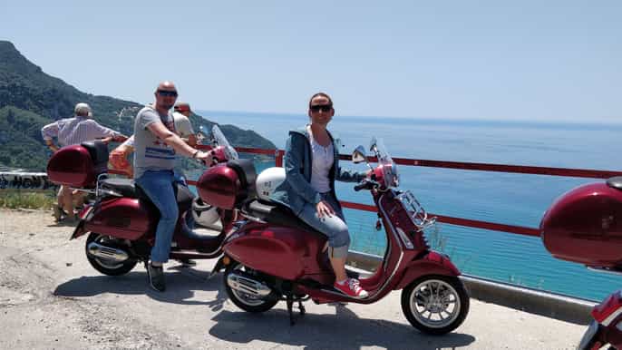 corfu 1day vespa scooter rental