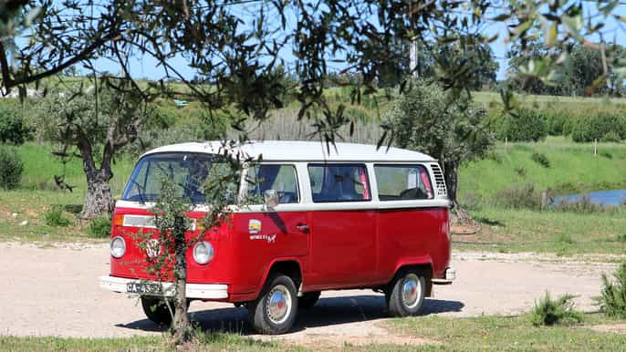 portimão algarve wine tour in a vw t2 van