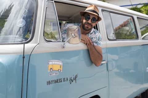 lagos algarve wine tour in a volkswagen t2 van