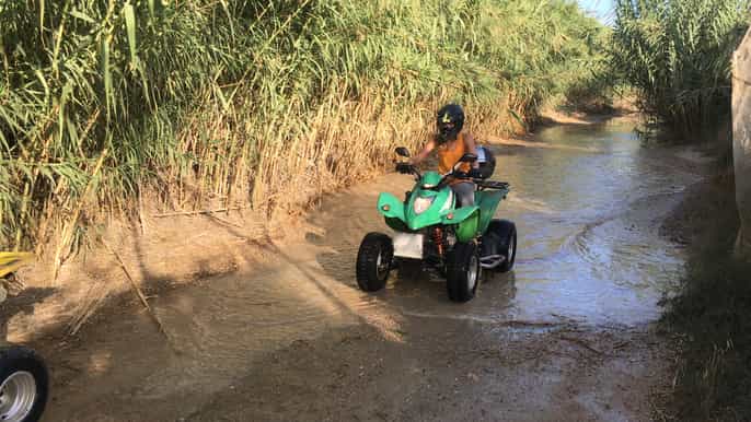 benidorm 3hour algar waterfalls quad tour