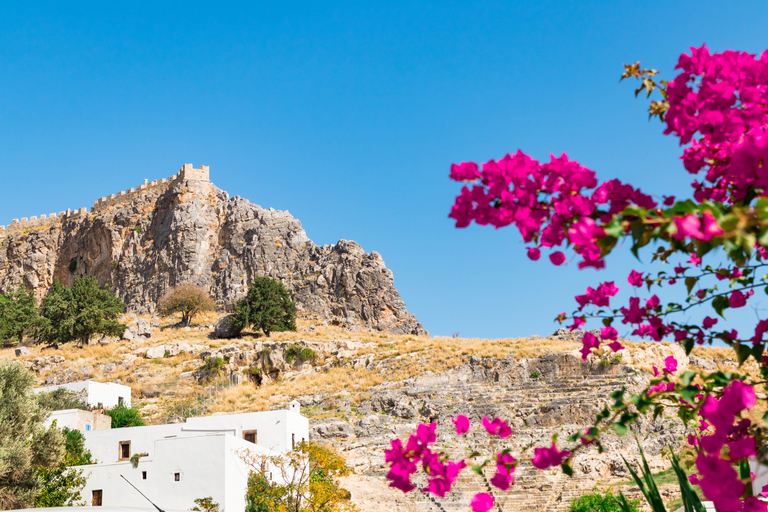 Z miasta Rodos: całodniowa wycieczka do LindosOdbiór z Ixia, Ialysos, Faliraki, miasta Rodos (w tym port)