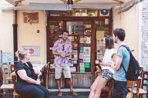 Roma: Tour gastronômico no crepúsculo do Trastevere com degustação de vinhosRoma: Crepúsculo Trastevere Food Tour com degustação de vinhos