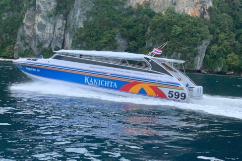 Transfer per speedboot van Krabi naar Ko Phi PhiKo Phi Phi (Tonsai Pier) naar Krabi speedboottransfer