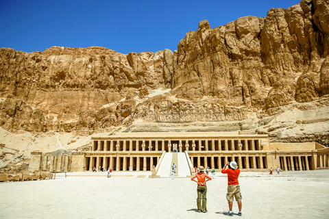 Vanaf Hurghada: Koningen Vallei, Hatshepsut, Karnak en lunchGedeelde tour zonder toegangsprijzen