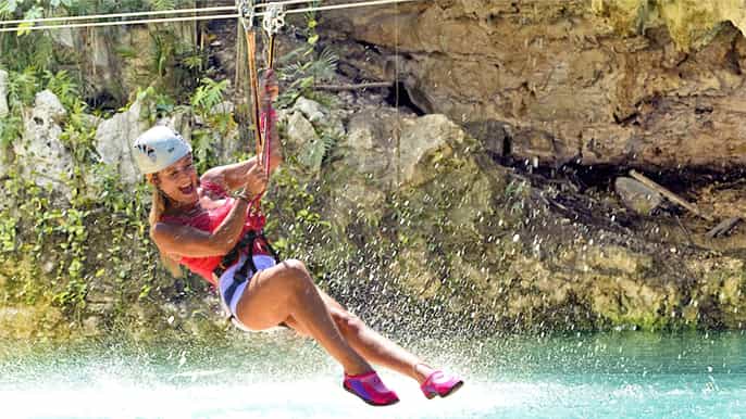 punta cana pase de acceso completo al parque de aventuras bávaro