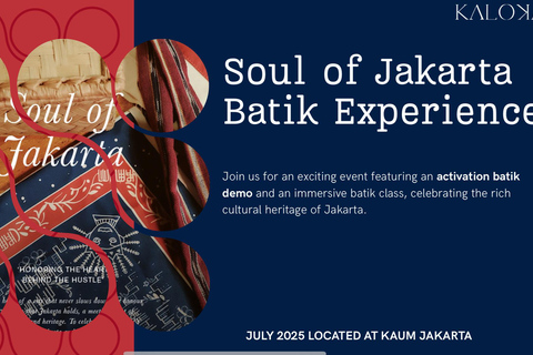 Jakarta: Batik-Workshop mit lokalem DesignerJakarta: Batik-Workshop mit einem Designer aus der Gegend