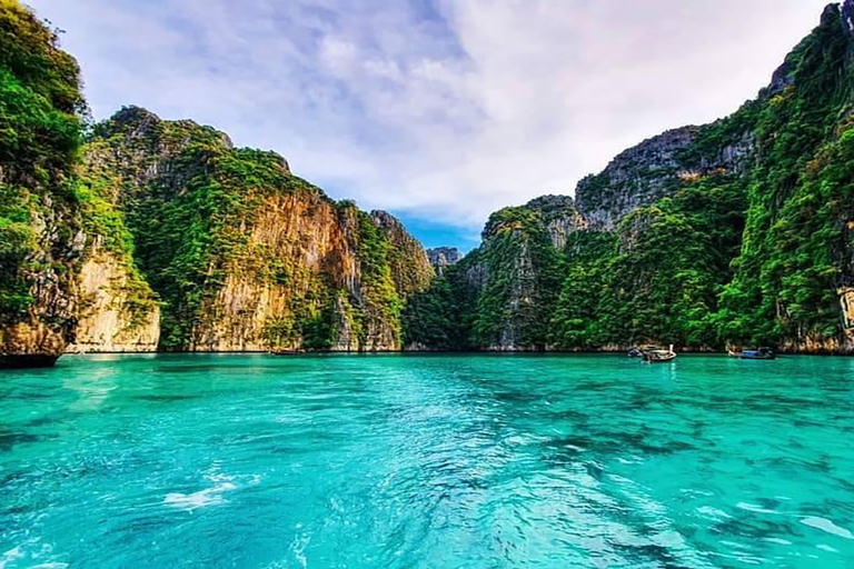 Au départ de Krabi : Excursion d'une journée en bateau rapide dans les îles Phi PhiDe Krabi : journée en hors-bord aux îles Phi Phi