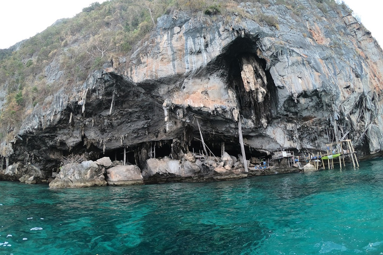 Au départ de Krabi : Excursion d'une journée en bateau rapide dans les îles Phi PhiDe Krabi : journée en hors-bord aux îles Phi Phi