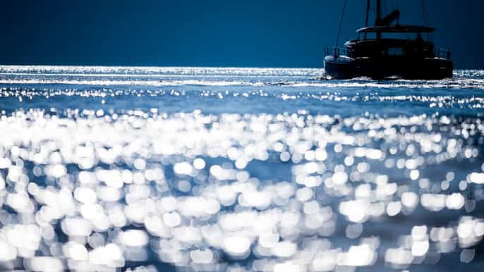 santorini small group romantic catamaran cruise