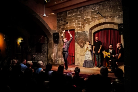 Barcelona: Stadtrundfahrt & Flamenco-Show mit Wein & Tapas