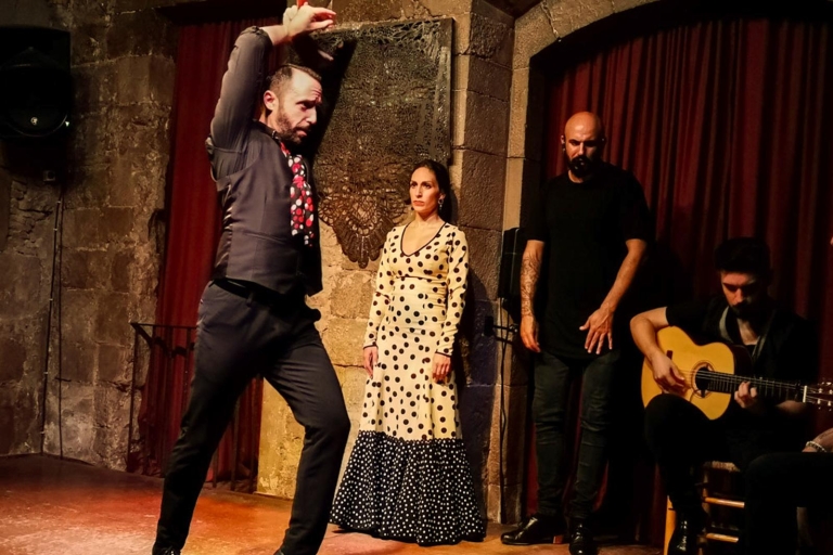 Barcelona: City Tour i pokaz flamenco z winem i tapas