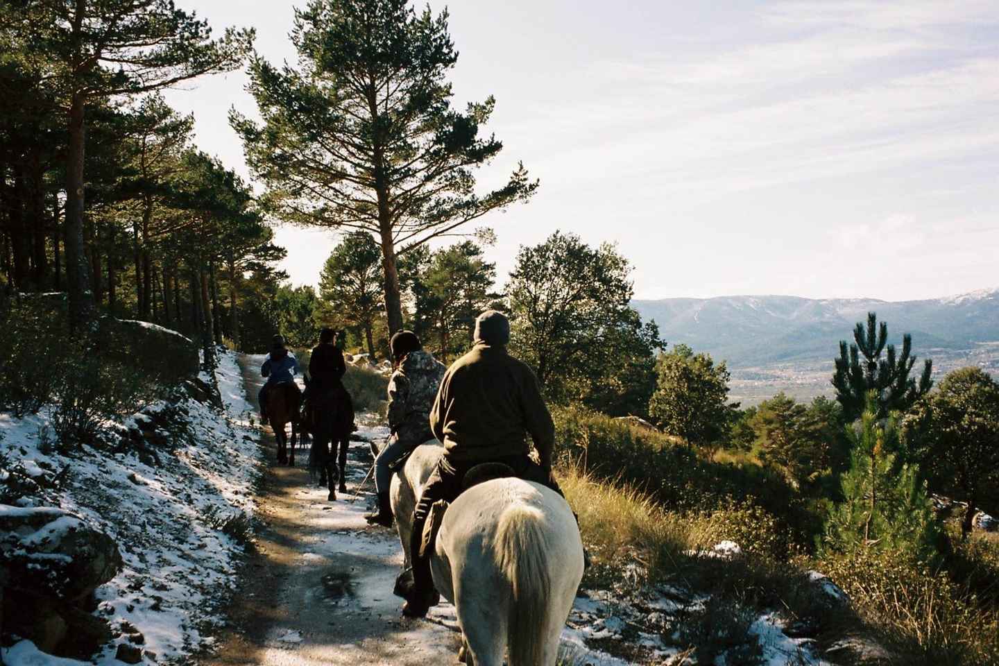 Balade équestre dans le parc Sierra de Guadarrama
