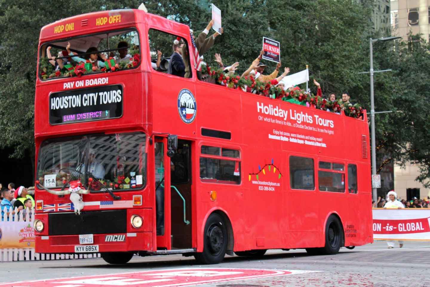 downtown houston tour bus