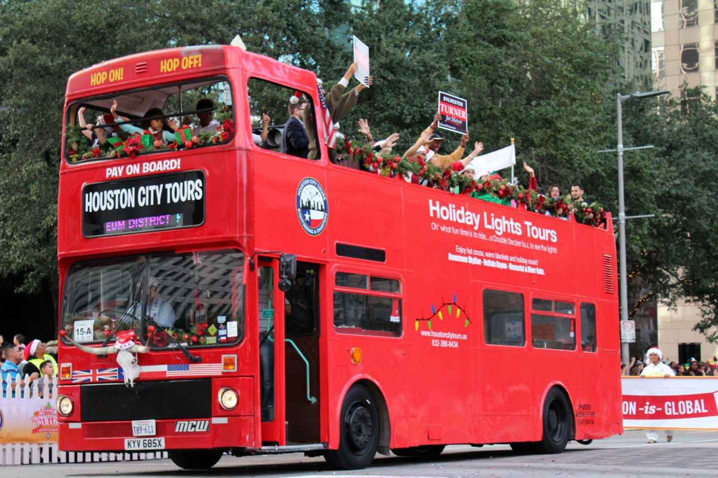 downtown houston tour bus