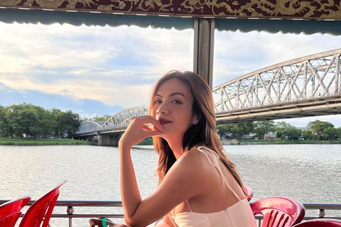 Hue: Romantic Sunset Cruise on Perfume River with Tea-Break