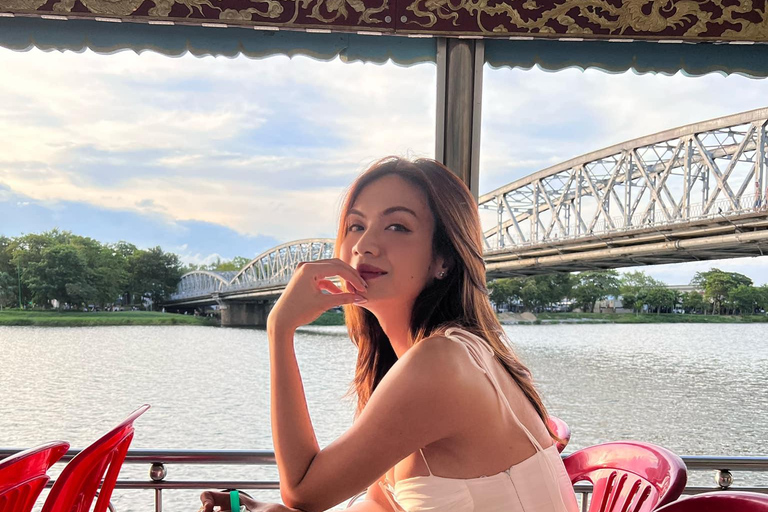 Hue: Romantic Sunset Cruise on Perfume River with Tea-Break