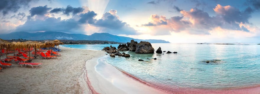 Depuis Réthymnon/Kavros : visite de la plage de sable rose de l'île d'Elafonisi
