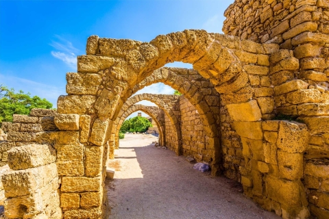 De Jérusalem: visite de Césarée, Haïfa, Acre et Rosh HanikraTour espagnol