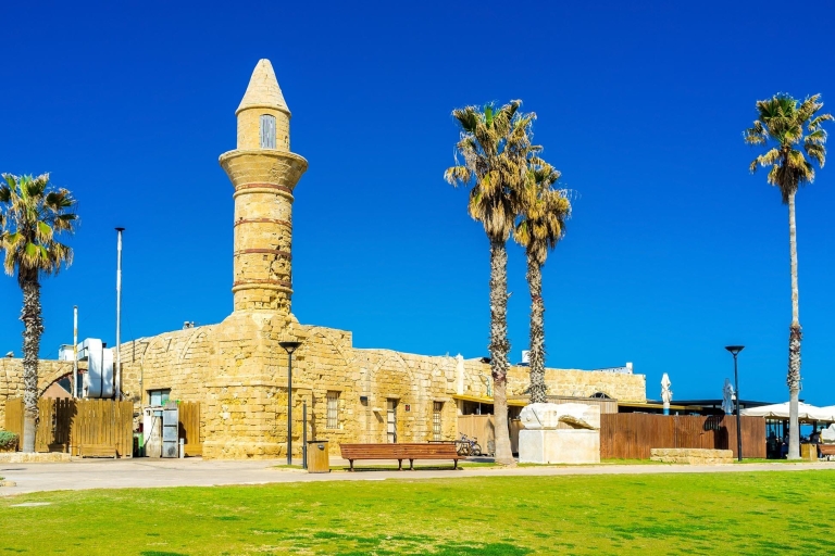 From Tel Aviv: Caesarea, Haifa, Acre and Rosh Hanikra Tour Spanish Tour