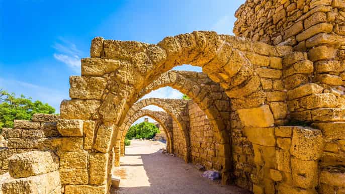 from tel aviv caesarea haifa acre and rosh hanikra tour