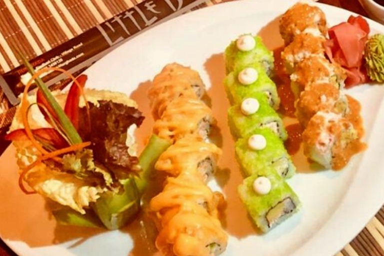 Hurghada: Little Buddha Dinner und Clubnacht mit TransferMenü 3: Sushi