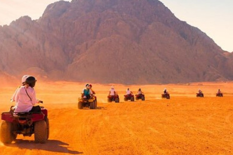 Hurghada: Quad Bike Safari & Speedboat Trip with Lunch Hurghada: Quad Bike Safari and Speedboat Trip with Pickup