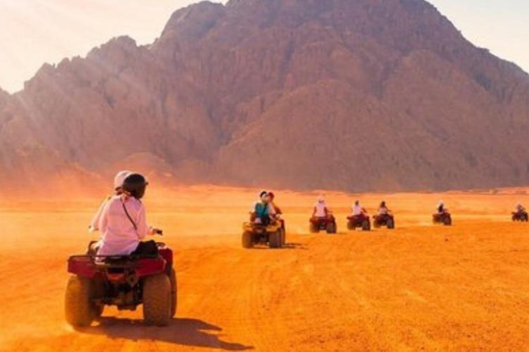 Hurghada: safari en quad y paseo en lancha rápida con almuerzoHurghada: safari en quad y viaje en lancha rápida con recogida