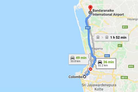Colombo: Colombo Airport (CMB) and Colombo City Transfer