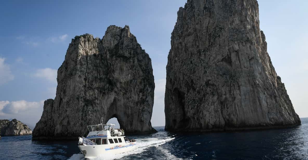 Capri: Sea and City Sightseeing Boat Tour from Naples