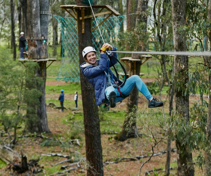 Busselton: Forest Adventure with Zip Lining and Rope Course