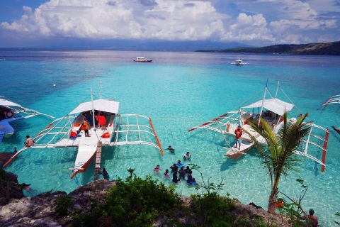 Cebu: isola privata di Sumilon e nuoto facoltativo con lo squalo balena