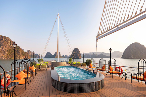 Hanói: Viagem de 1 dia à Baía de Ha Long - Cruzeiro de luxo AmethystCruzeiro de dia inteiro na Baía de Halong com Ametista (todos os destinos)