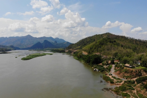 Luang Prabang: Full-Day Pak Ou Caves and Kuang Si Waterfalls 3-hour Mekong Downstream Cruise