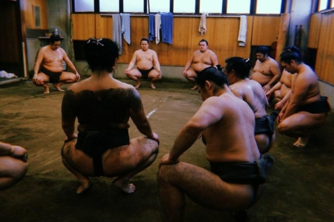 [W/ Sumo Lunch] Tokyo Sumo Ochtend Oefentocht in RyogokuTokio: Sumo Ochtendtraining in Ryogoku met Sumo Lunch