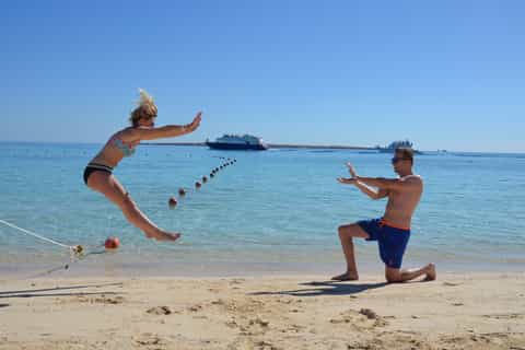 Hurghada: Sunrise Quad Biking and Giftun Island Snorkeling