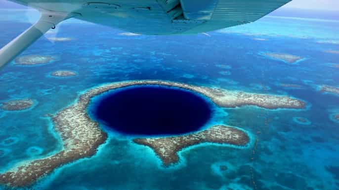 belize great blue hole 1hour flyover tour