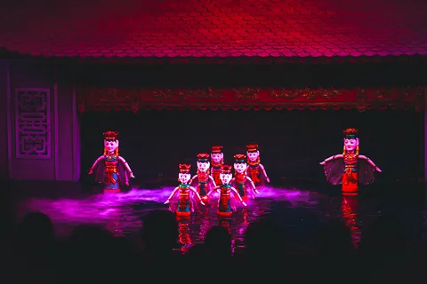 Hanoi: Ticket de entrada para el Espectáculo de Marionetas Acuáticas con añadido de entrega en hotel