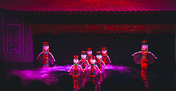 Hanoi: Water Puppet Show Ticket with Hotel Delivery Add-On