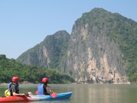 Luang Prabang, visite de Kayak aux grottes de Pak Ou - Hizvo
