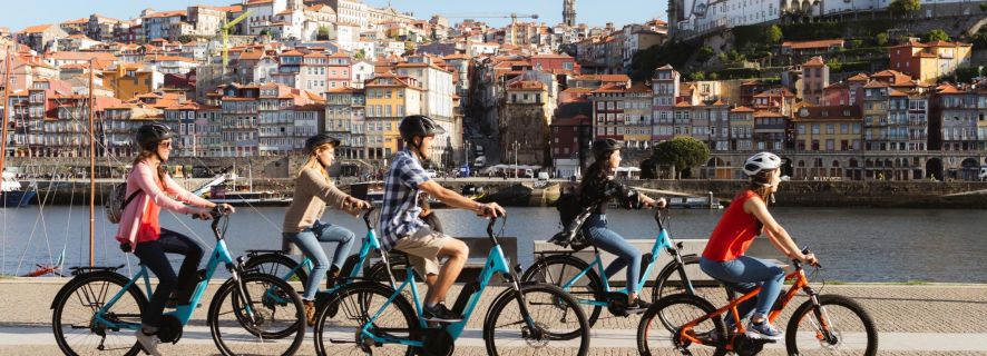 Porto: Byens høydepunkter 3-timers guidet el-sykkeltur
