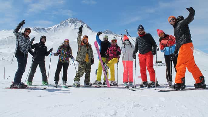 from cappadocia erciyes (argaeus) mountain ski tour
