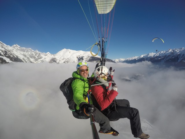 Visit Aletsch Arena Paragliding Tandem Flight Basic in Fieschertal, Switzerland