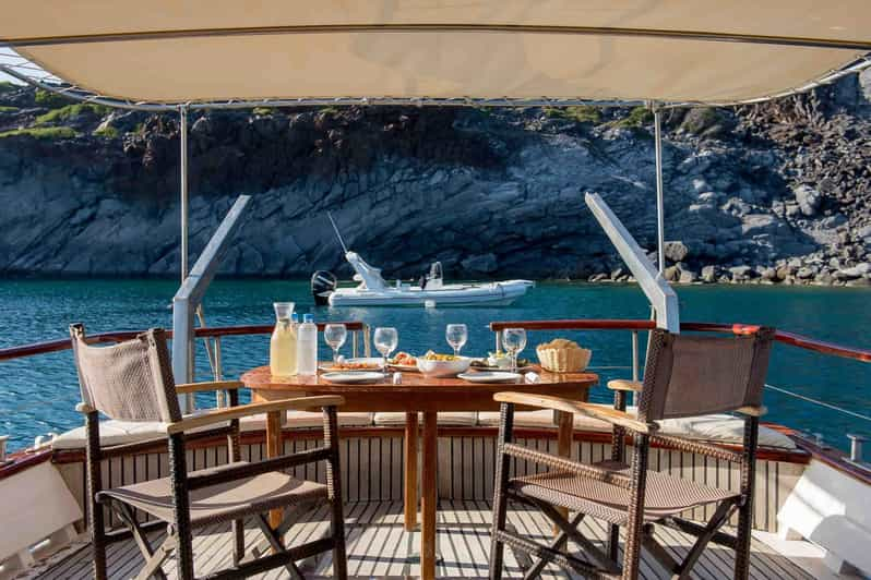 wooden boat tour santorini