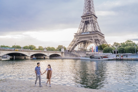 Parijs: fotoshoot met een privé-reisfotograafFotoshoot van 1,5 uur: 45 foto's op 2 locaties