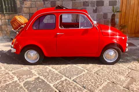 sorrento photo tour in a vintage fiat 500 beer tasting