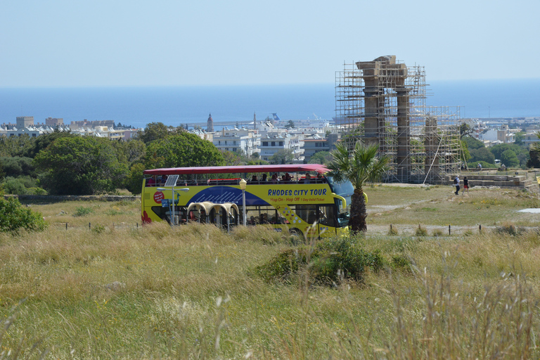 Autobús turístico por la ciudad de Rodas con paradas libresRecorrido en autobús con paradas libres por la ciudad de Rodas Yellow Bus