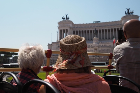 Rzym: Hop-on-hop-off Bus i Koloseum Skip-the-Line TourWycieczka z 48-godzinnym biletem autobusowym – angielski